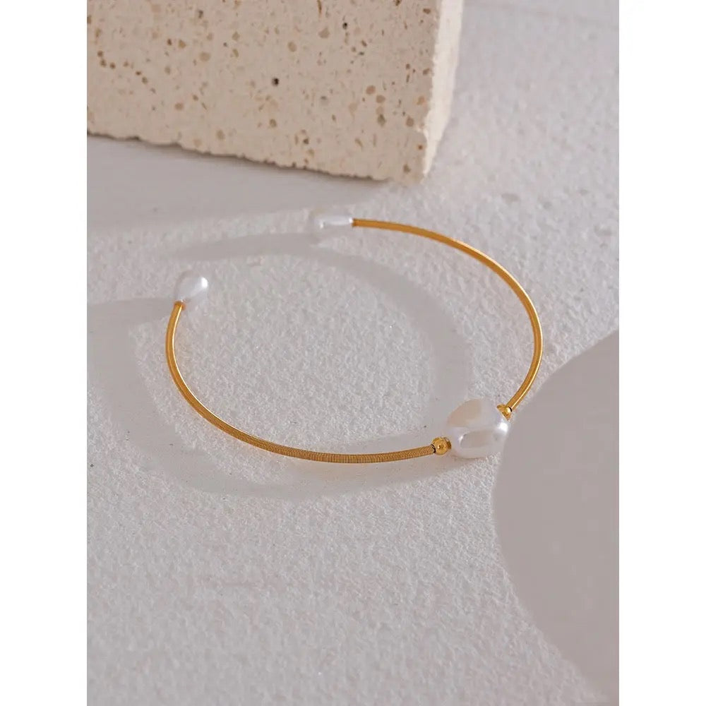 Pearl cuff bracelet