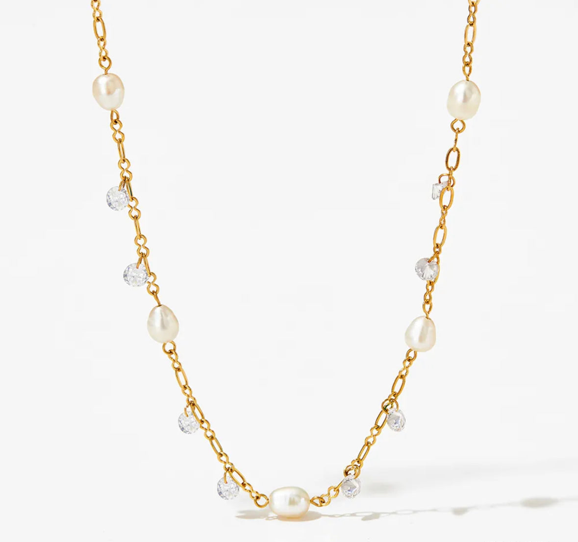 White pearl necklace