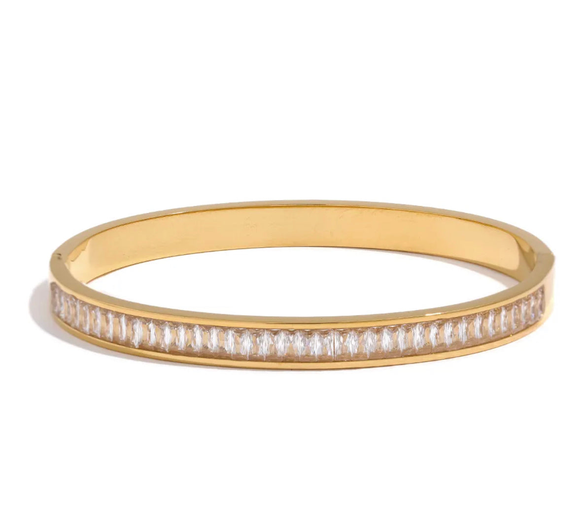 Delicate cubic zirconia bangle