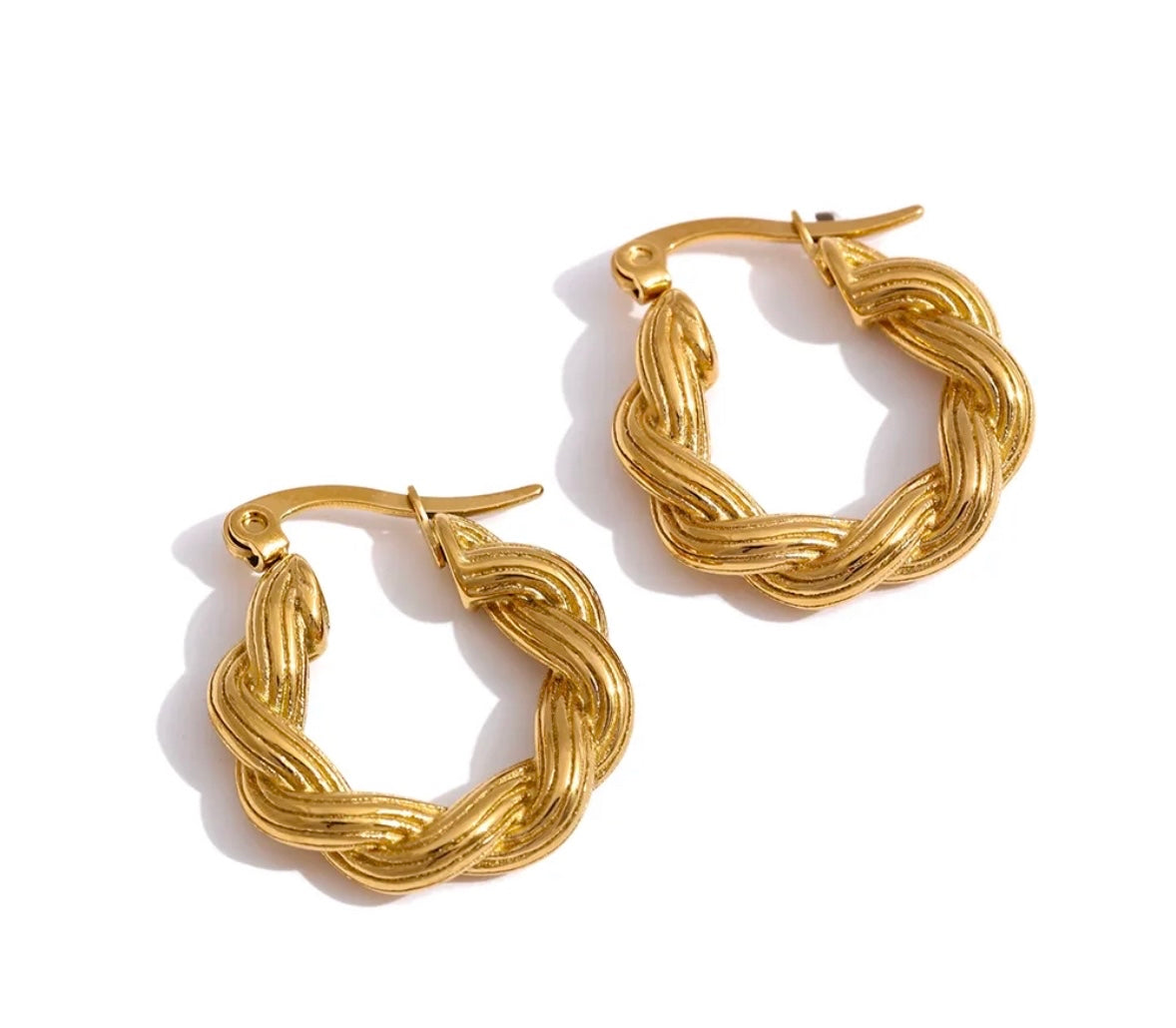 Elegant hoop earrings