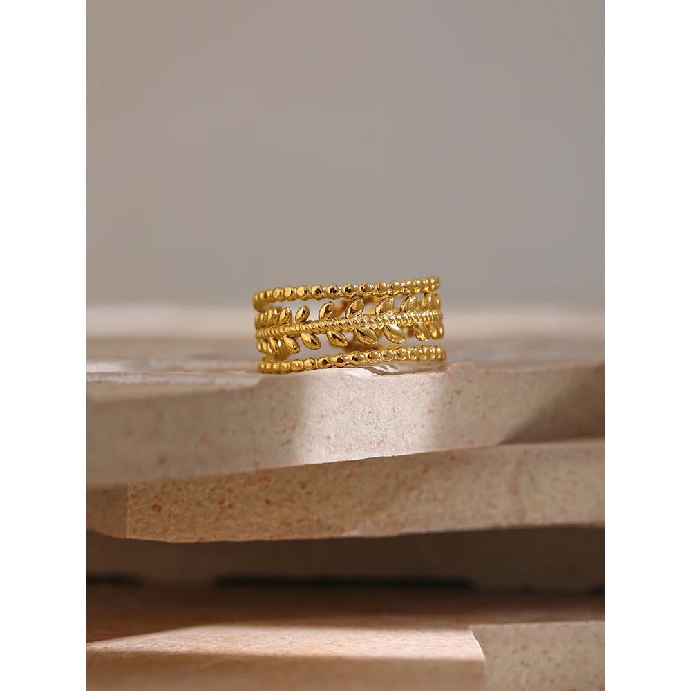 Leaf adjustable ring