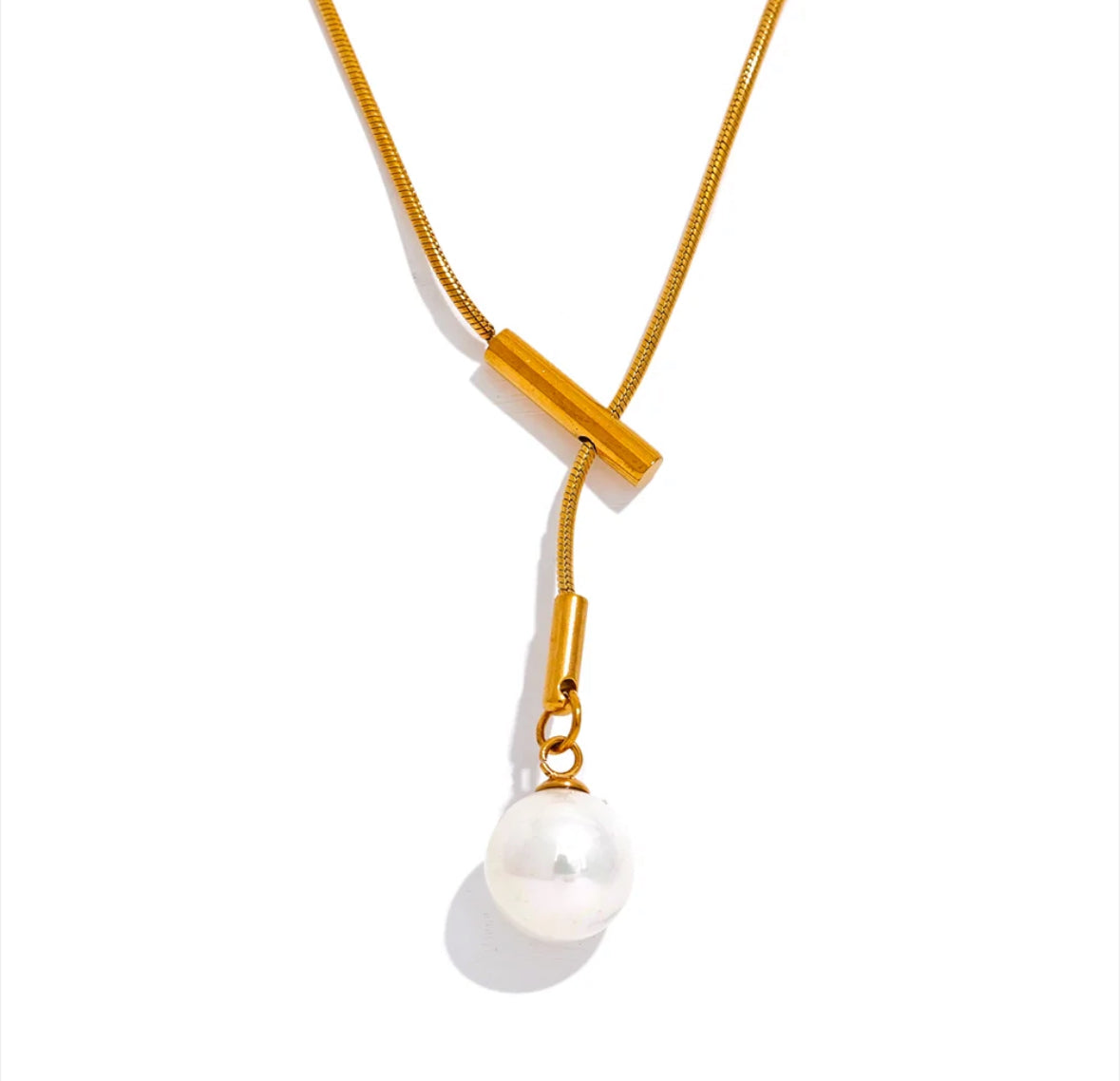 Shell pearl pedant necklace
