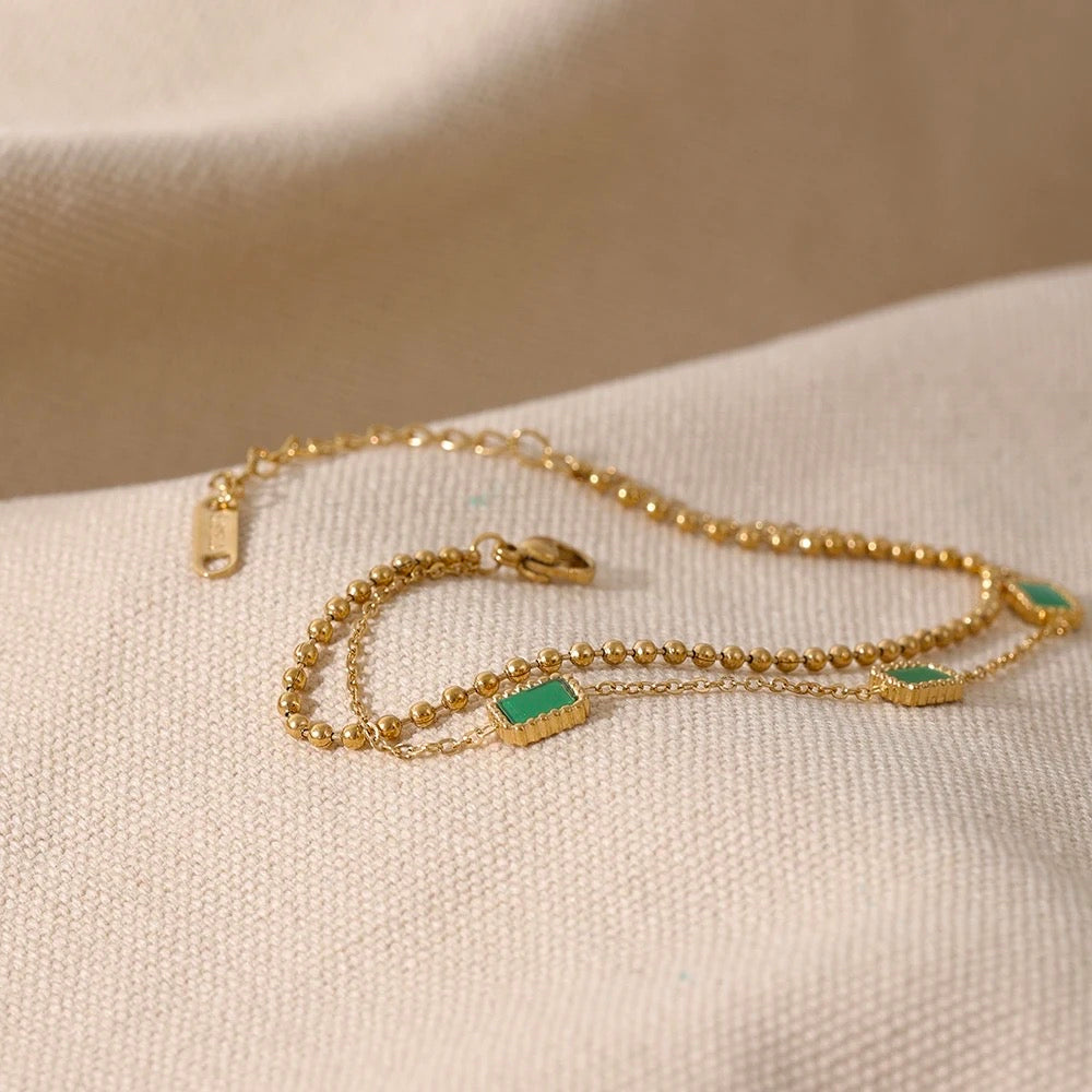 Square double bracelet