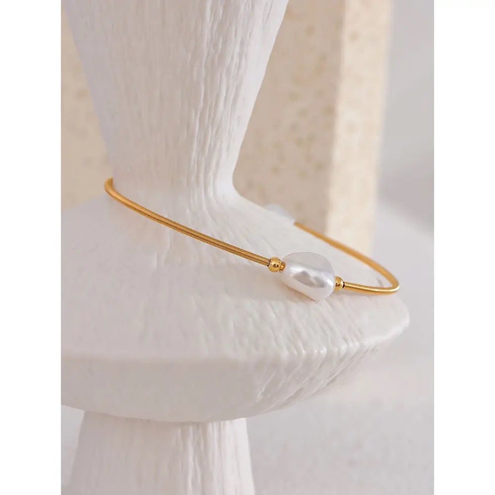 Pearl cuff bracelet