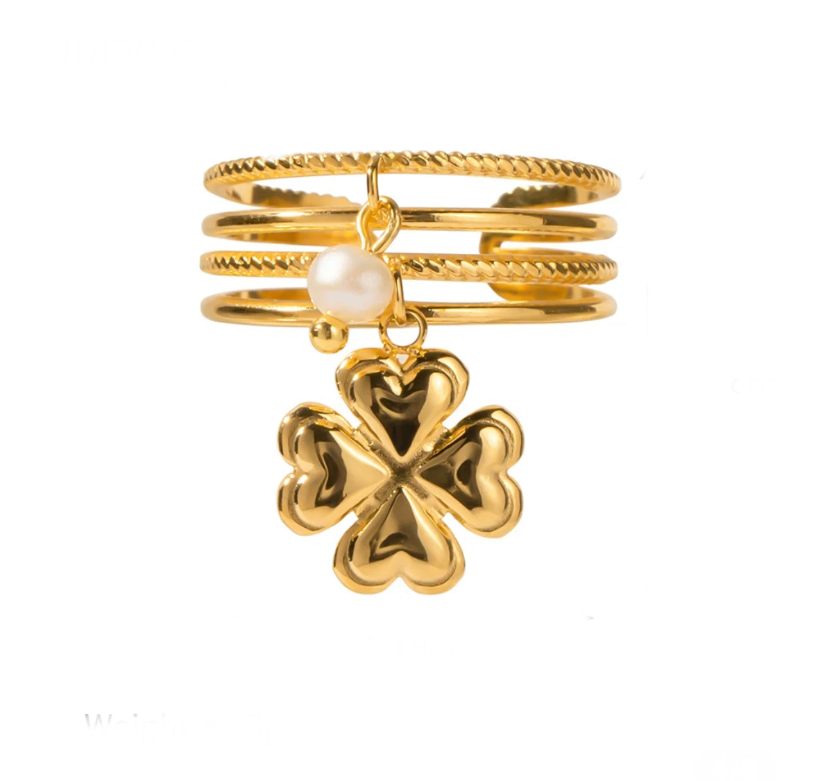 Charm adjustable ring