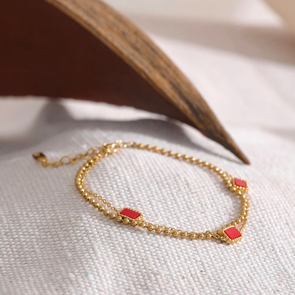 Square double bracelet