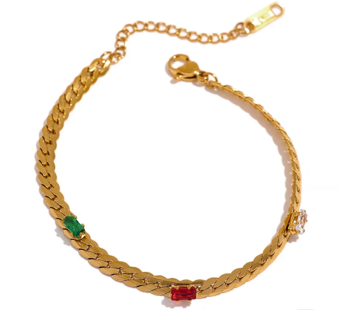 Colorful elegant necklace and bracelet