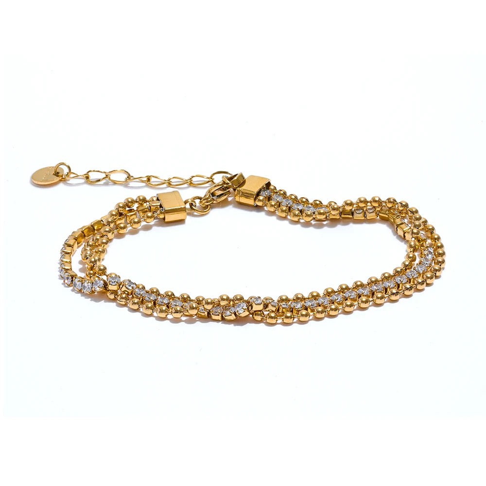 Cubic Zirconia Layered Bracelet
