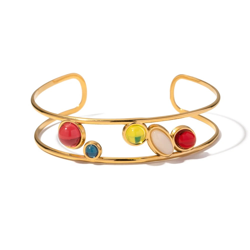 Colorful cuff bracelet