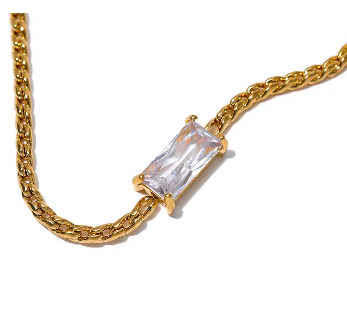 White elegant necklace