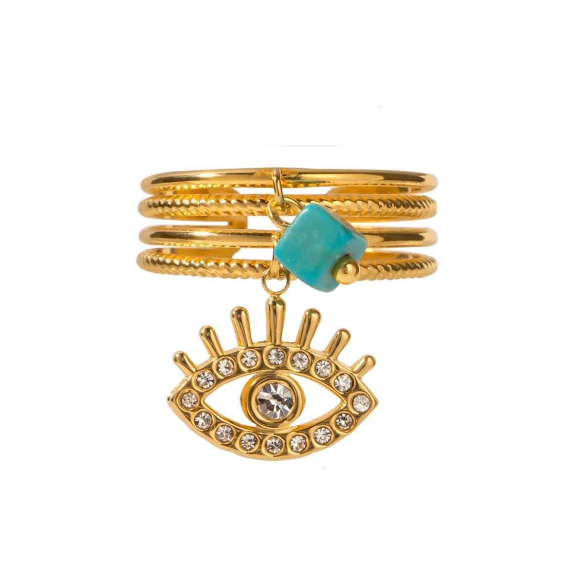 Charm adjustable ring