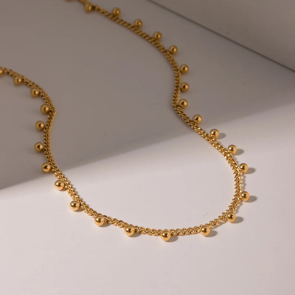 Round ball necklace