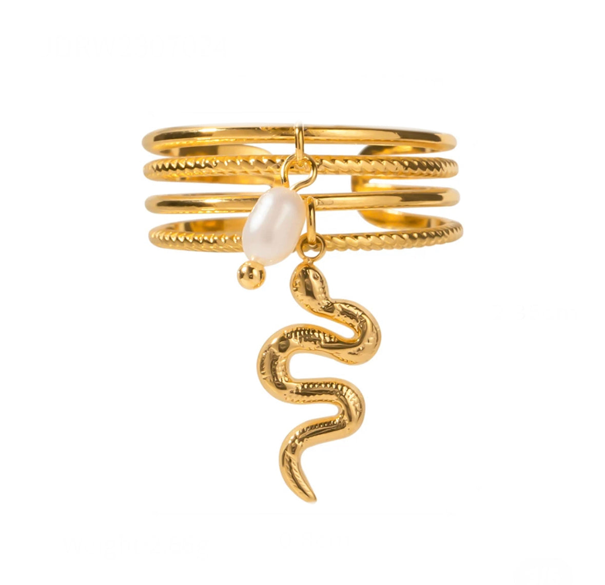 Charm adjustable ring