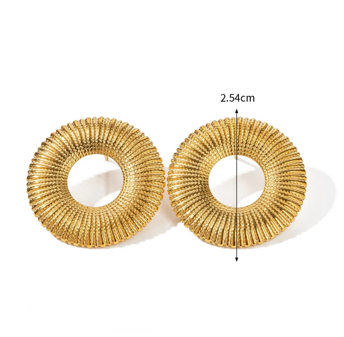 Round shaped earrings