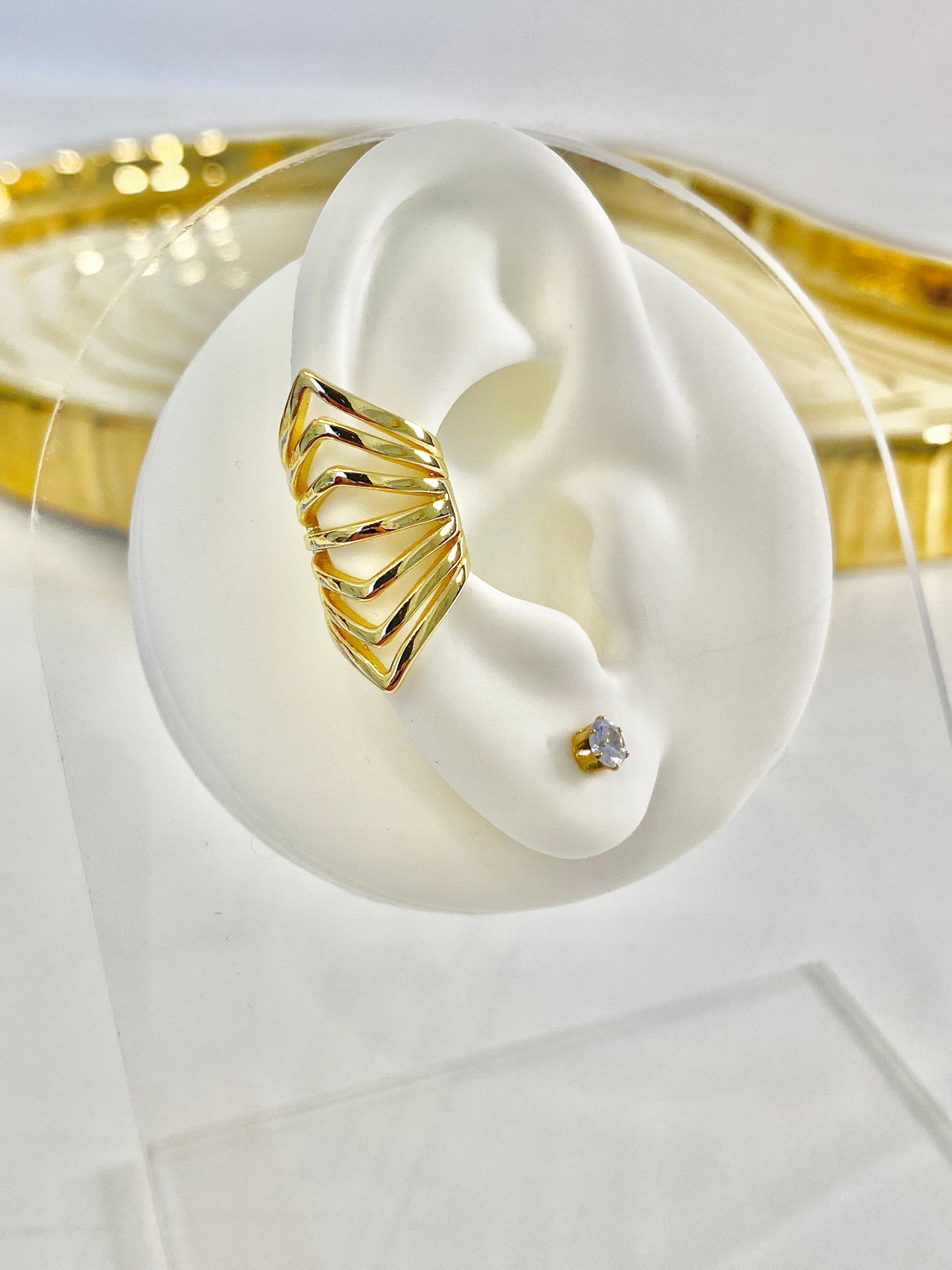 Gold cuff earring