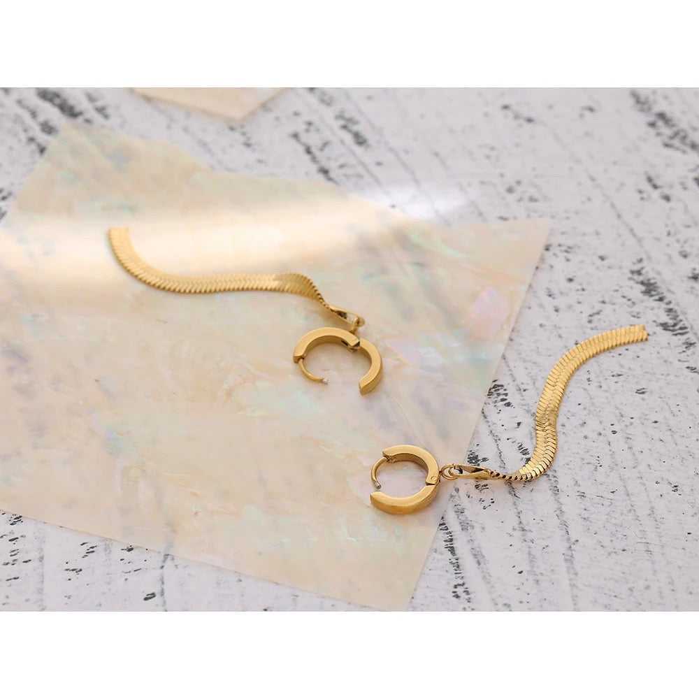 Long tassel drop earrings