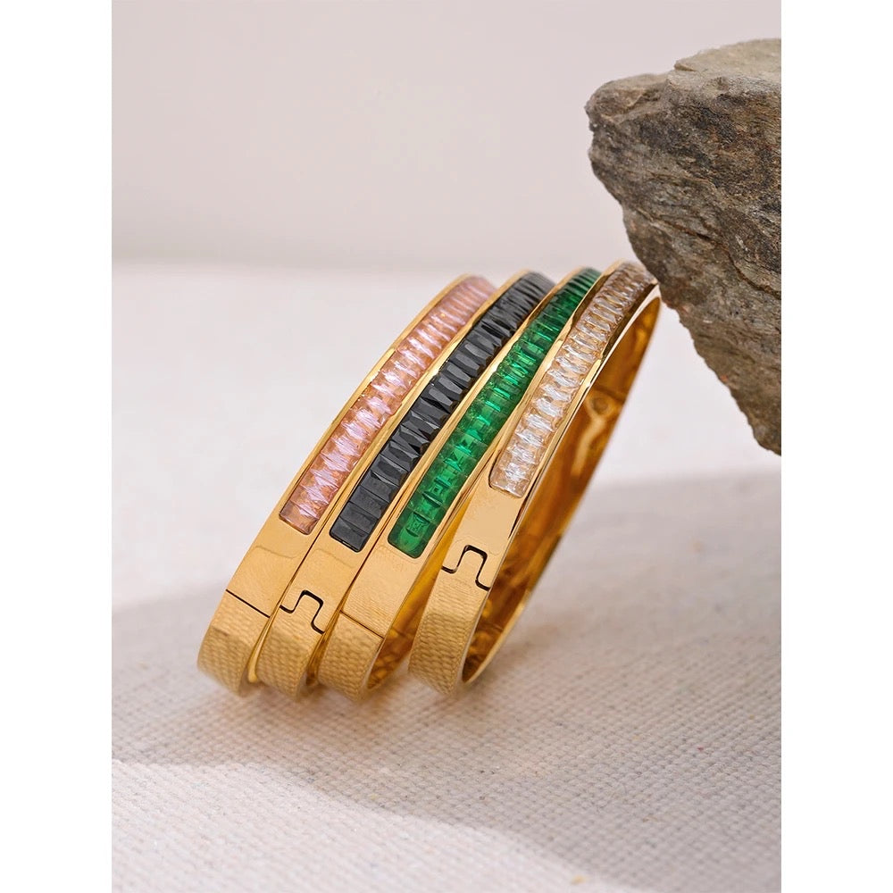 Delicate cubic zirconia bangle