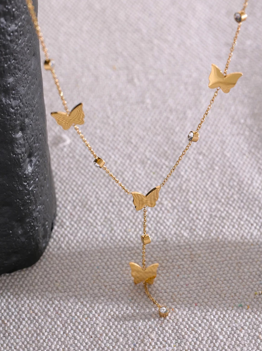 Delicate butterfly necklace