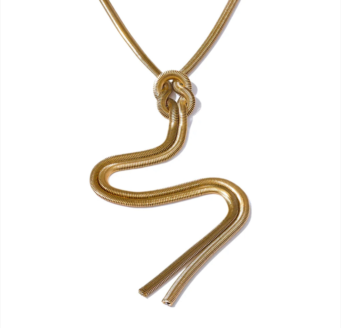 Knot elegant long necklace