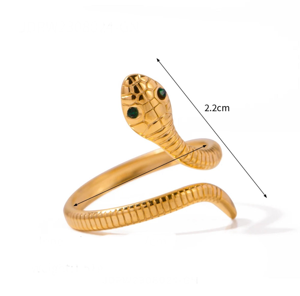 Snake adjustable ring