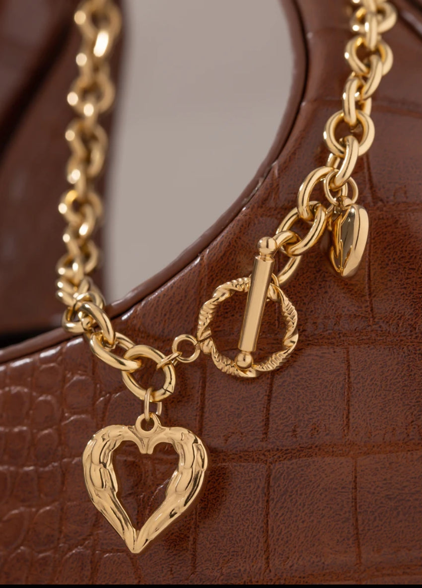 Hearts chunky necklace