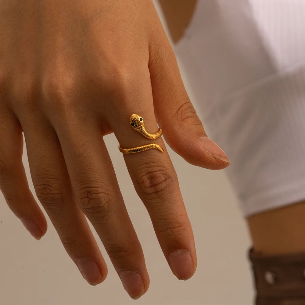 Snake adjustable ring