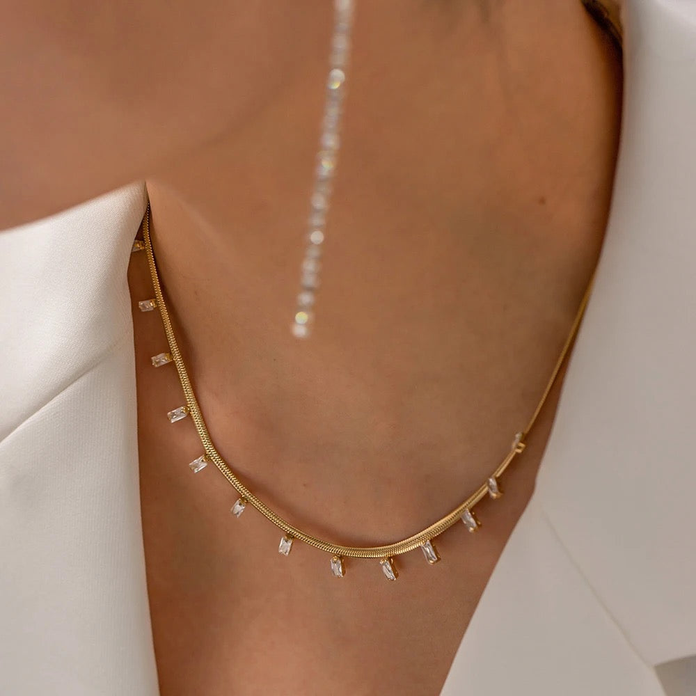 White elegant necklace
