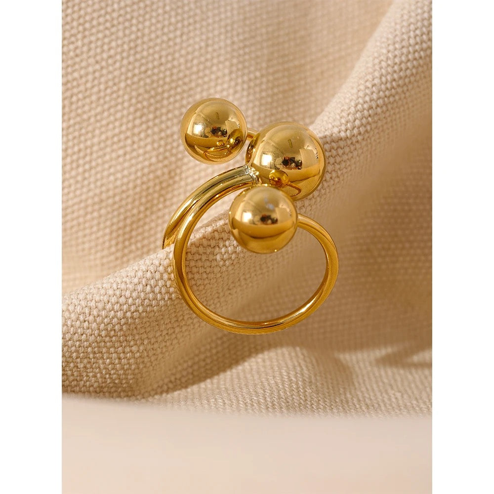 Balls multilayered adjustable ring