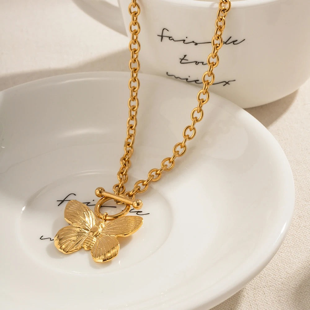 Big butterfly necklace