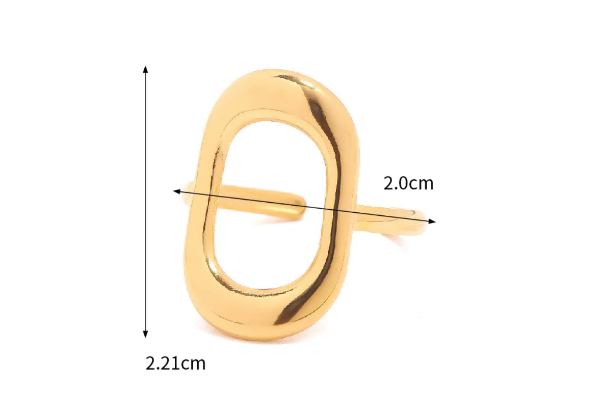 Retro style adjustable ring