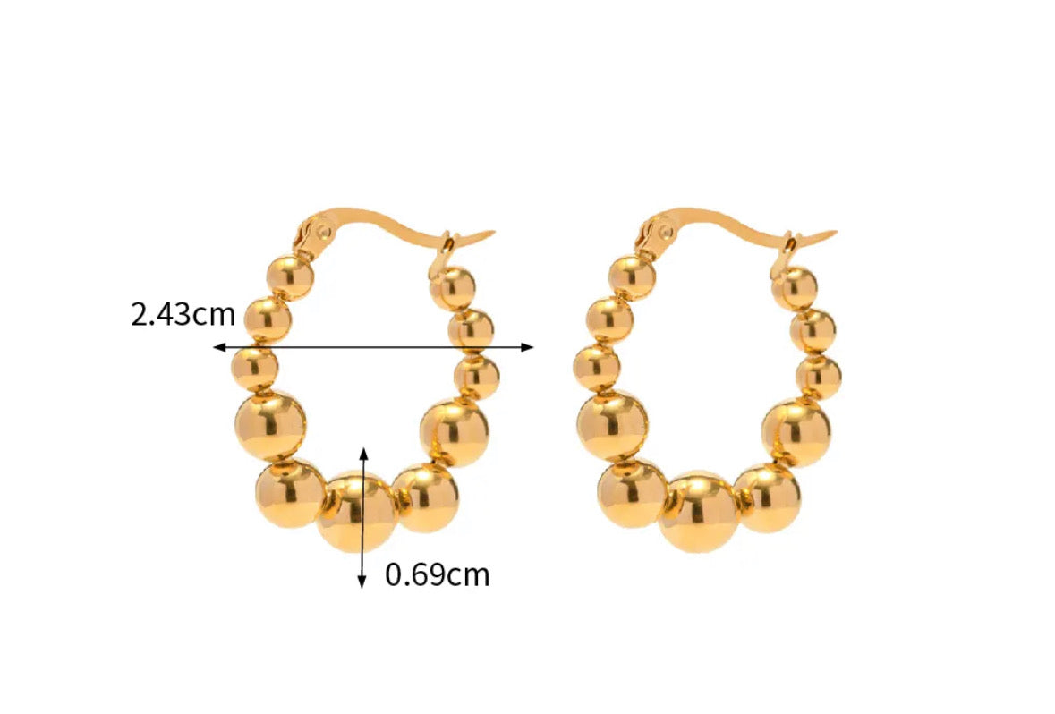 Beds hoop earrings