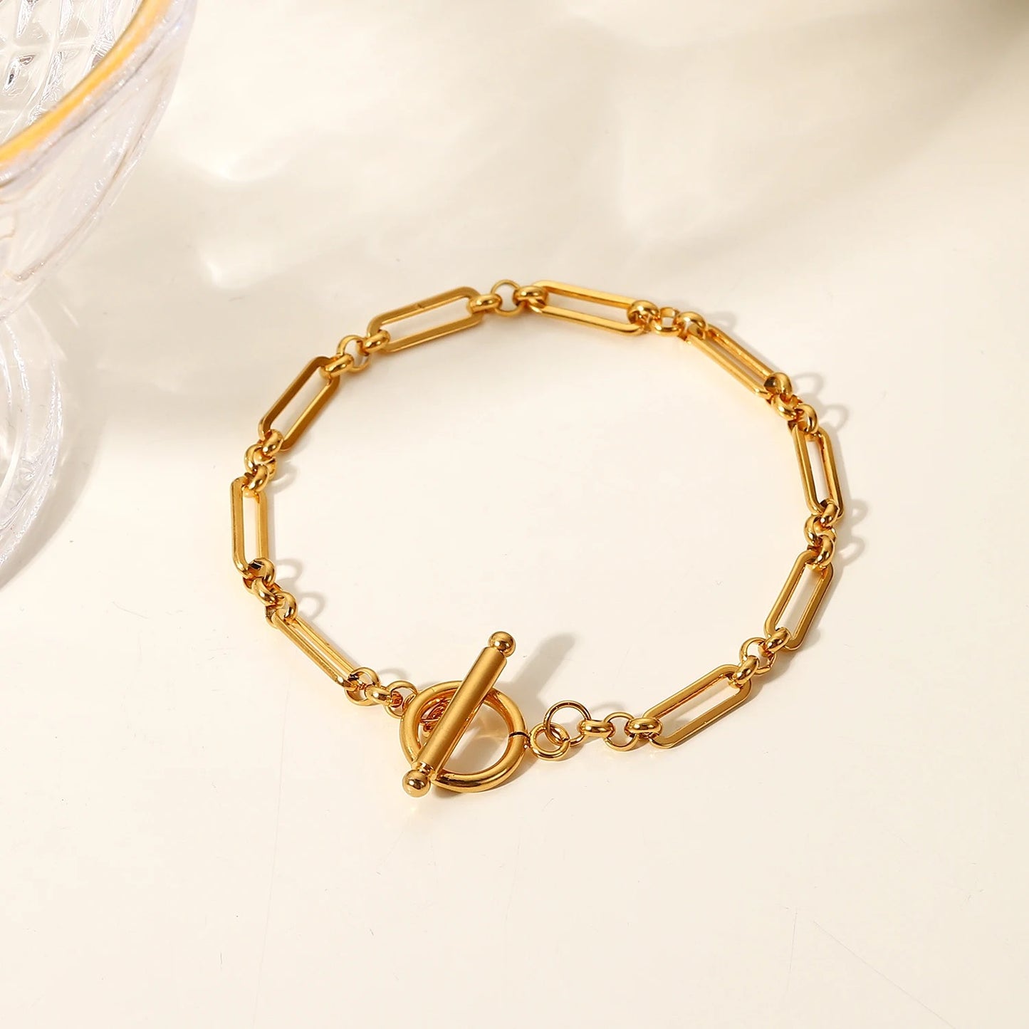 Paper clip bracelet
