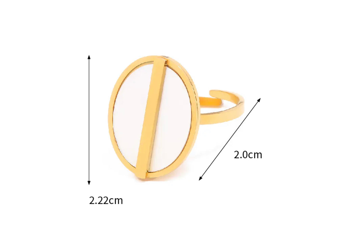 Retro style adjustable ring