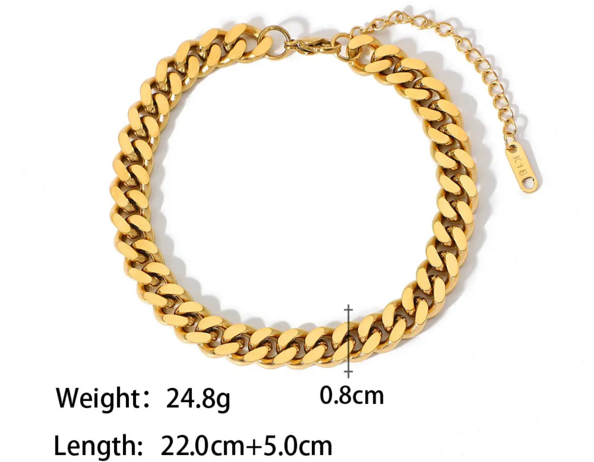 Cuban anklet