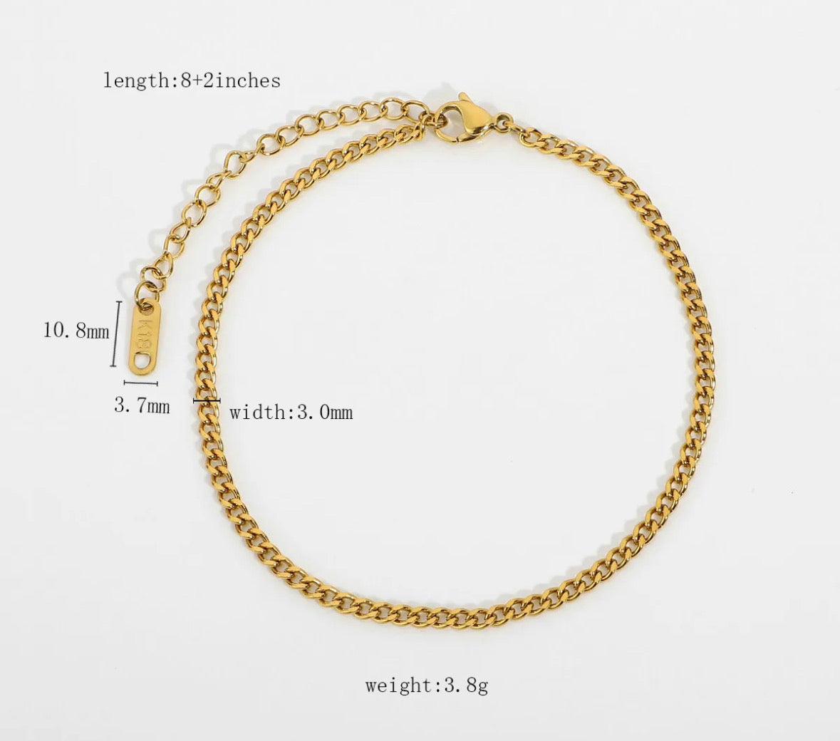Cuban anklet
