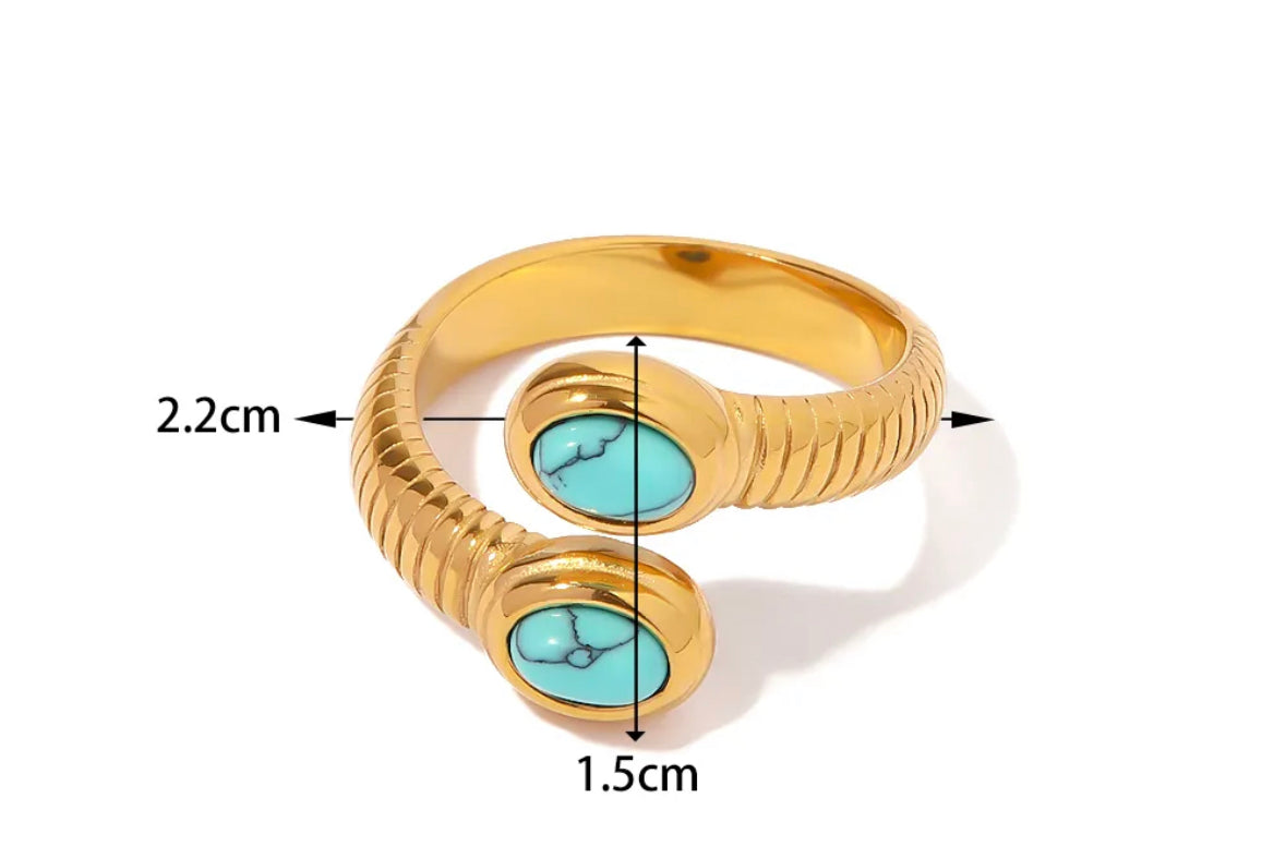 Vintage snake adjustable ring