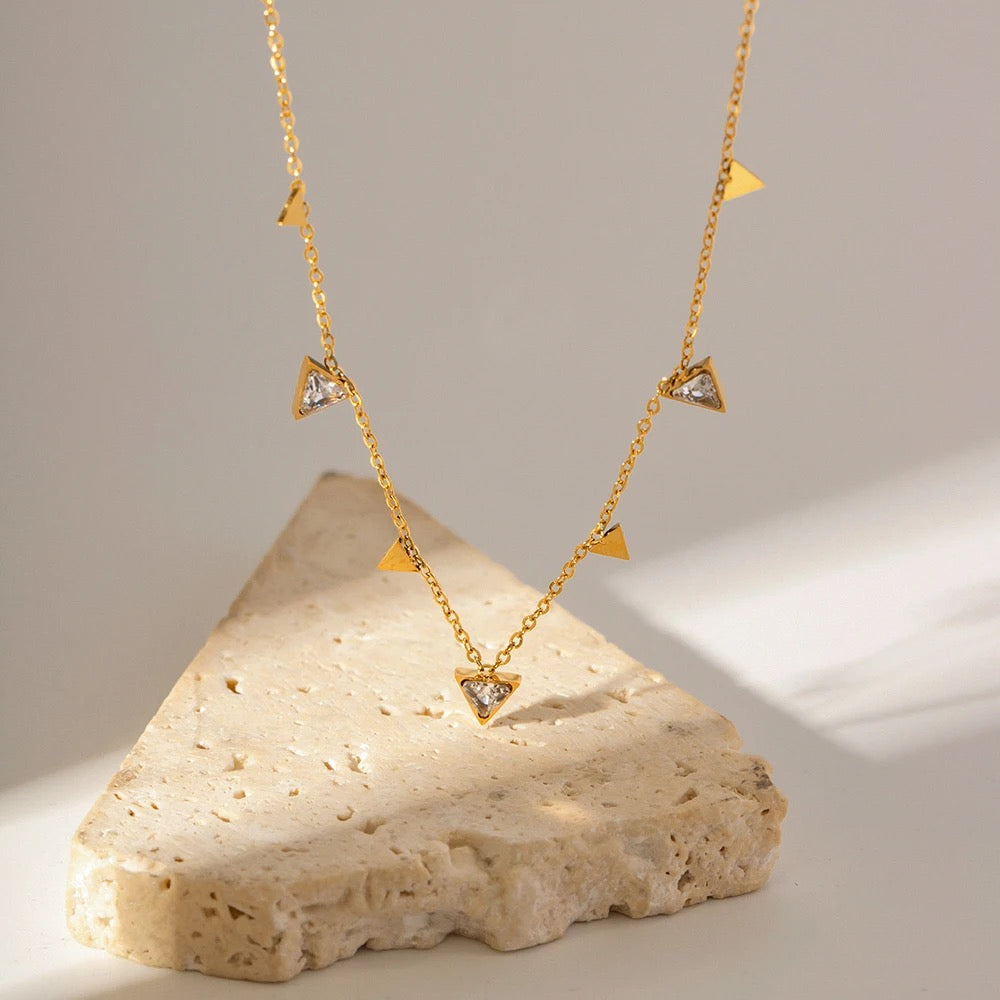 Triangular necklace