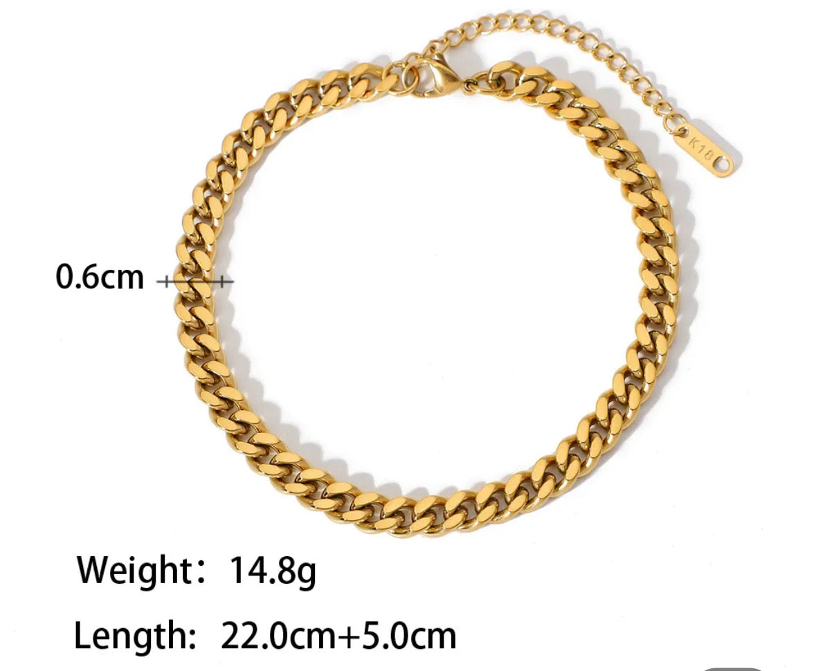 Cuban anklet