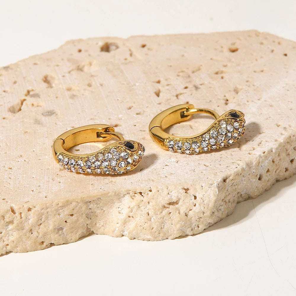 Black eyes snake hoops