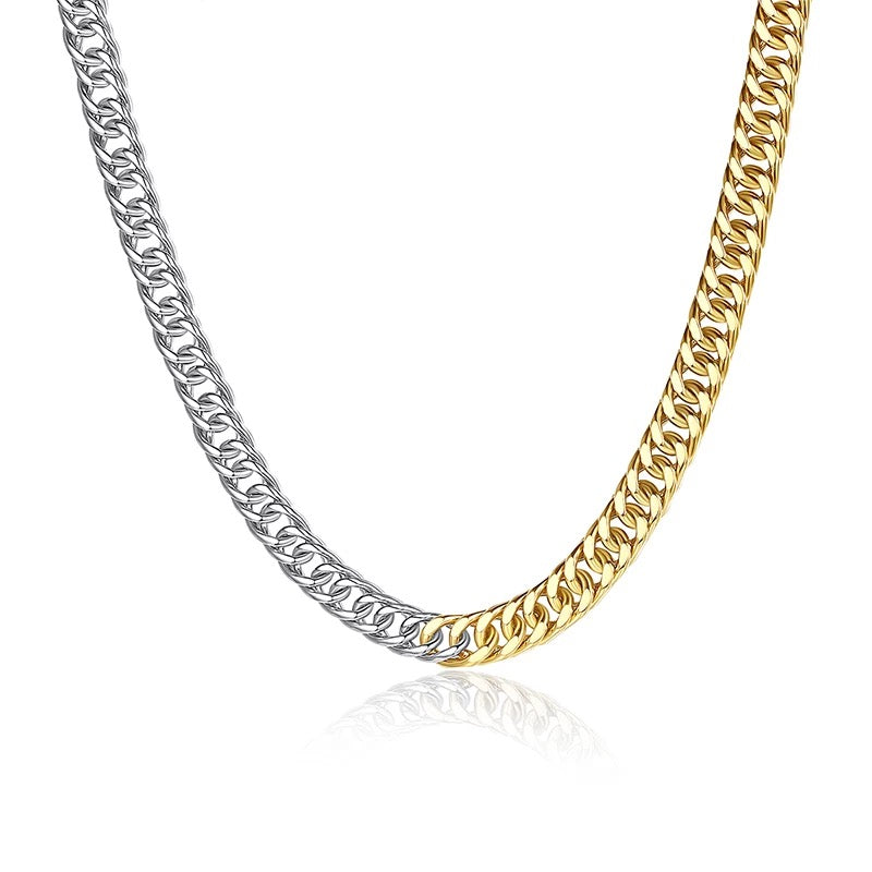 Two tone chain necklace