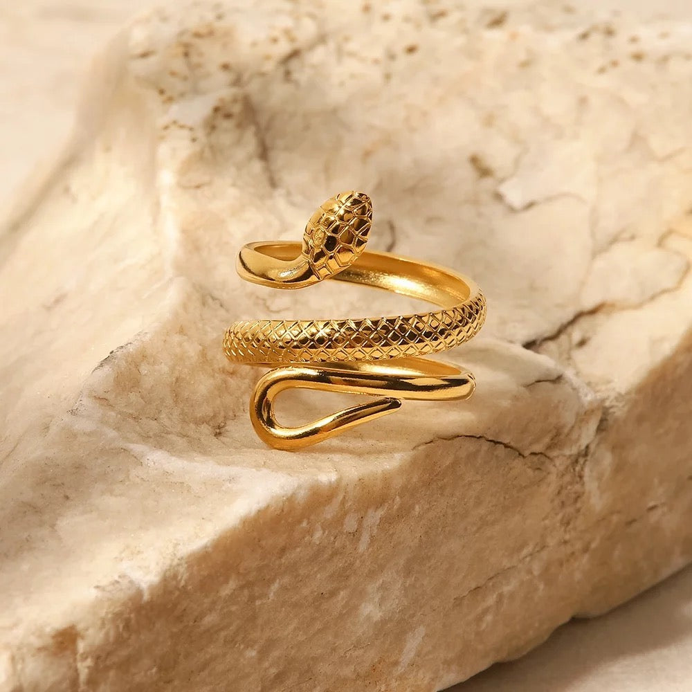 Texture snake adjustable ring