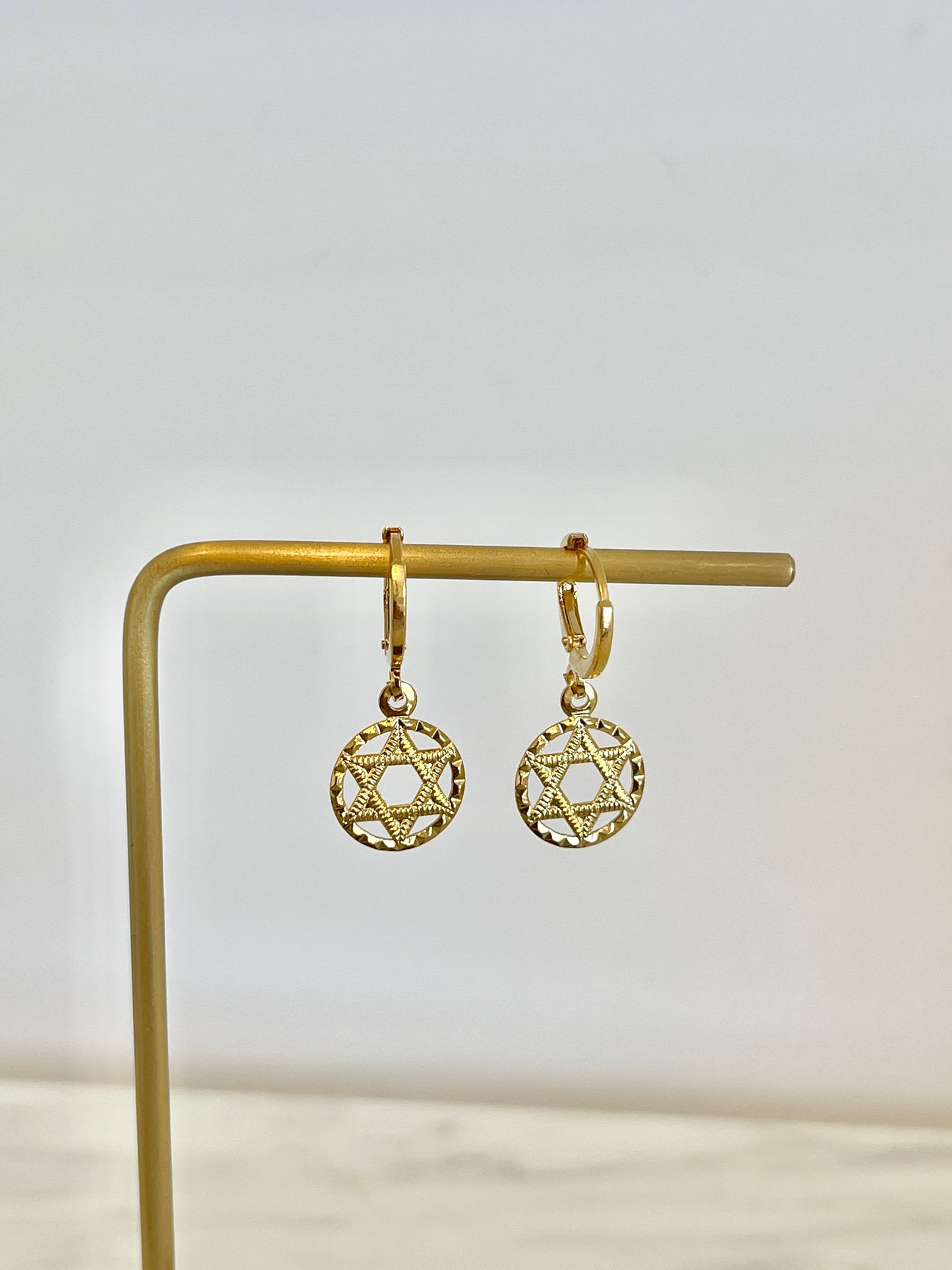 Star of David earrings