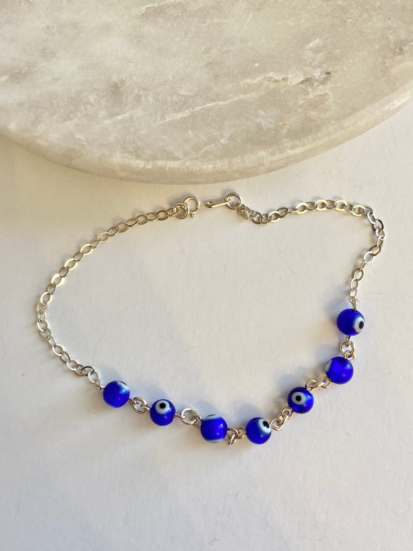 Evil eye anklet