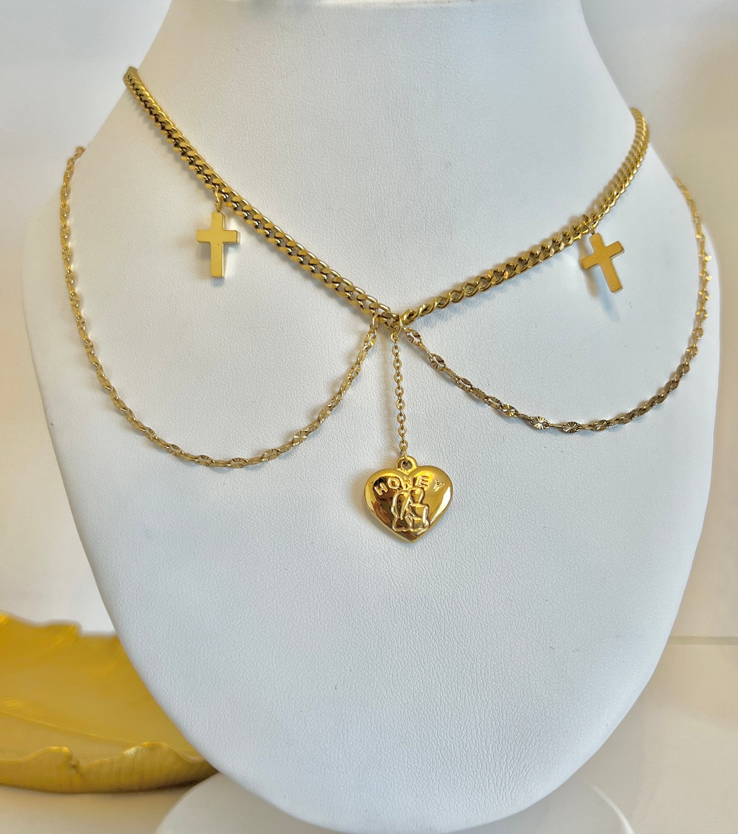 Double chain necklace