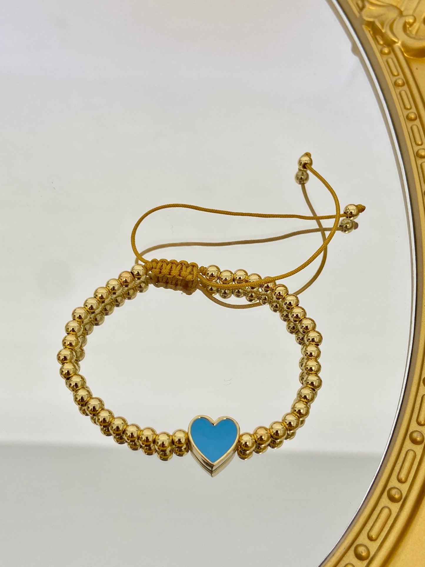 Heart beads bracelet