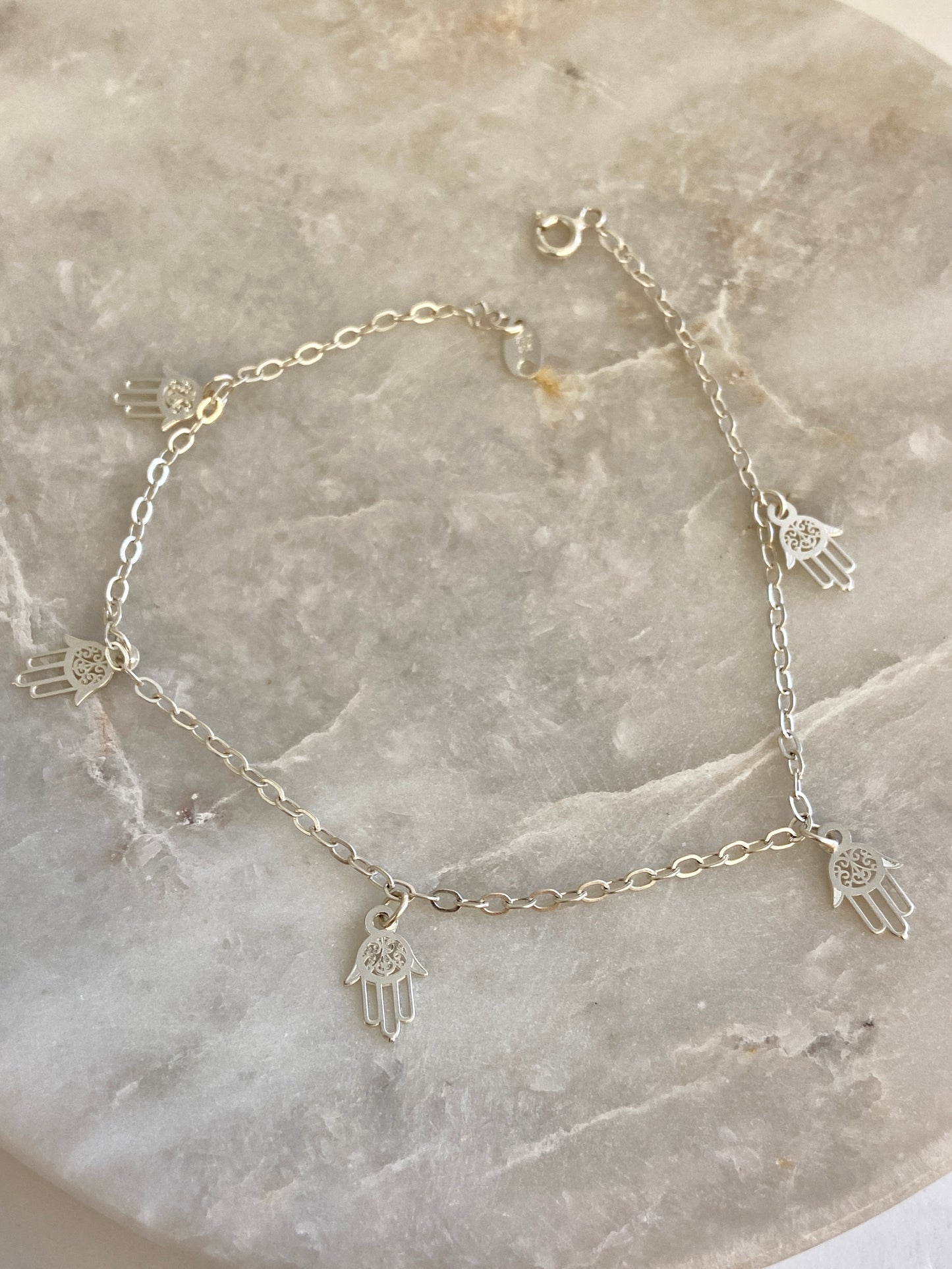 Hamsa anklet