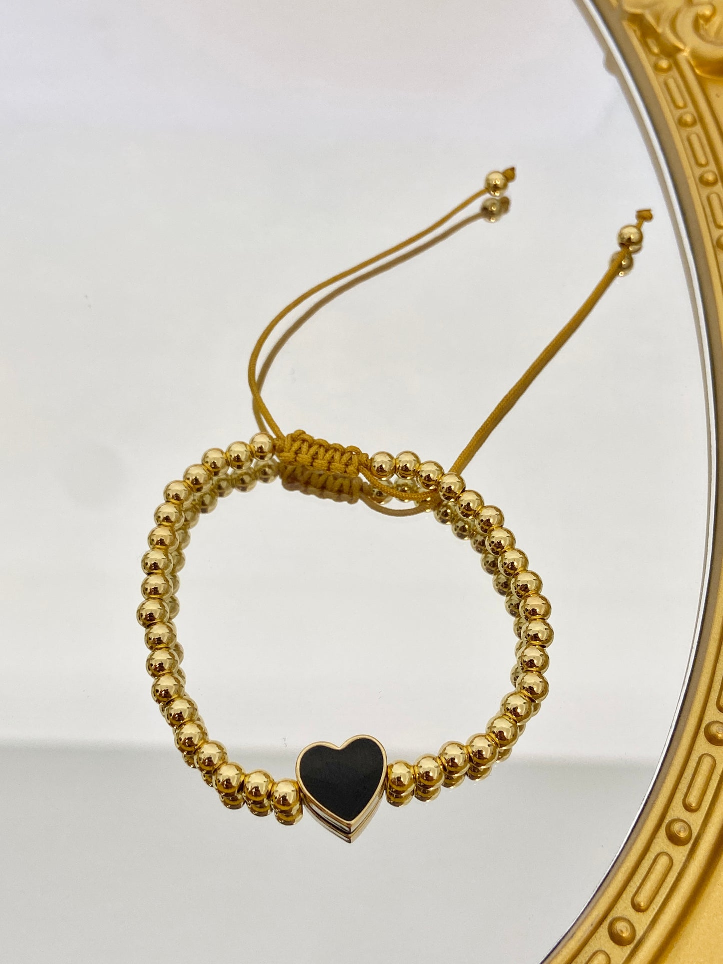 Heart beads bracelet