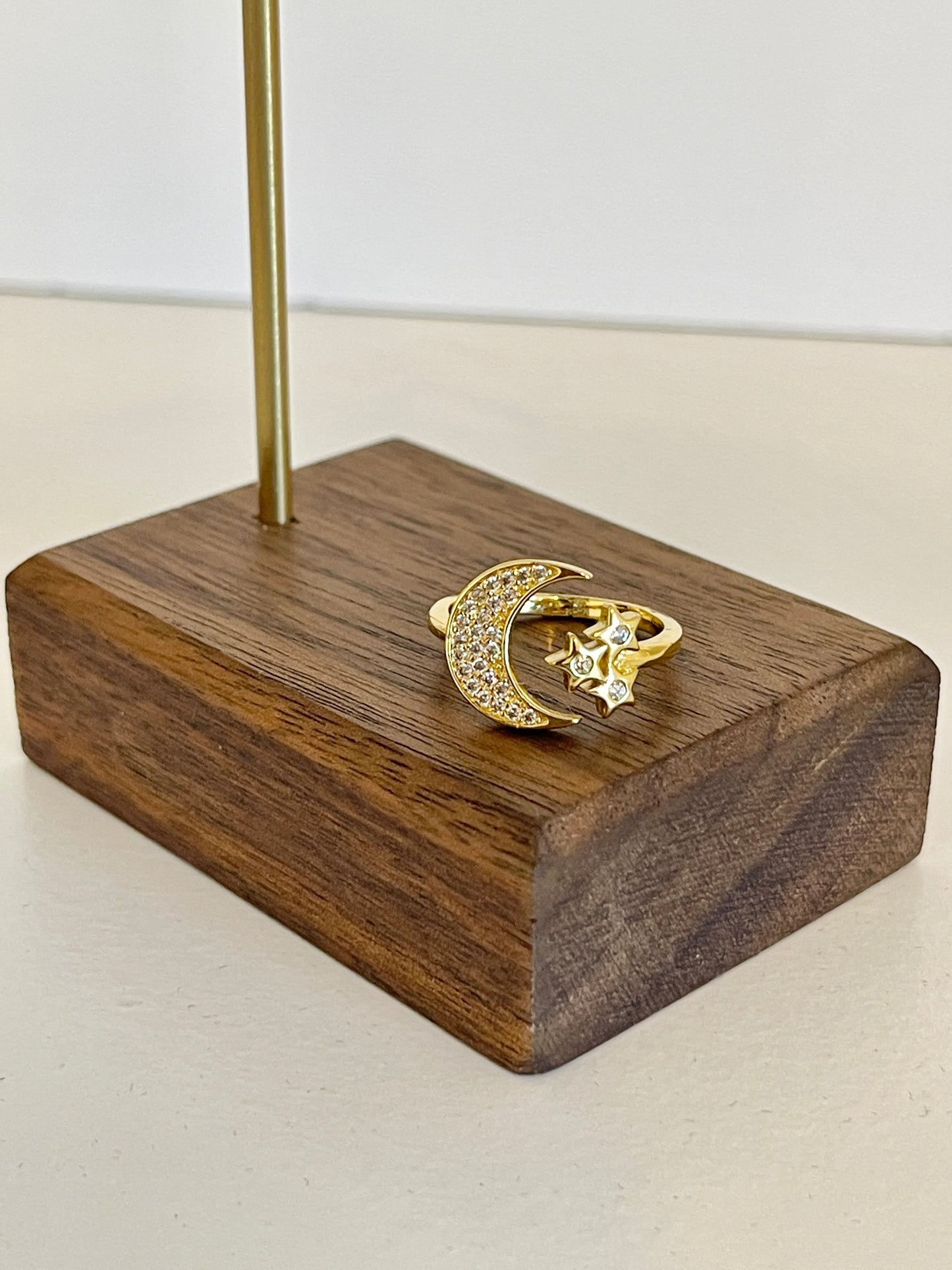 Moon and stas ring