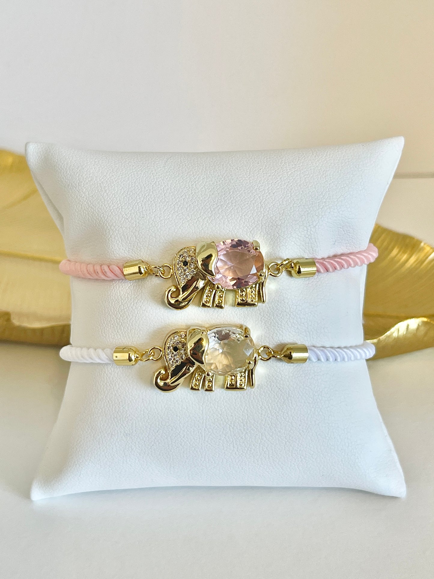 Elephant string bracelet