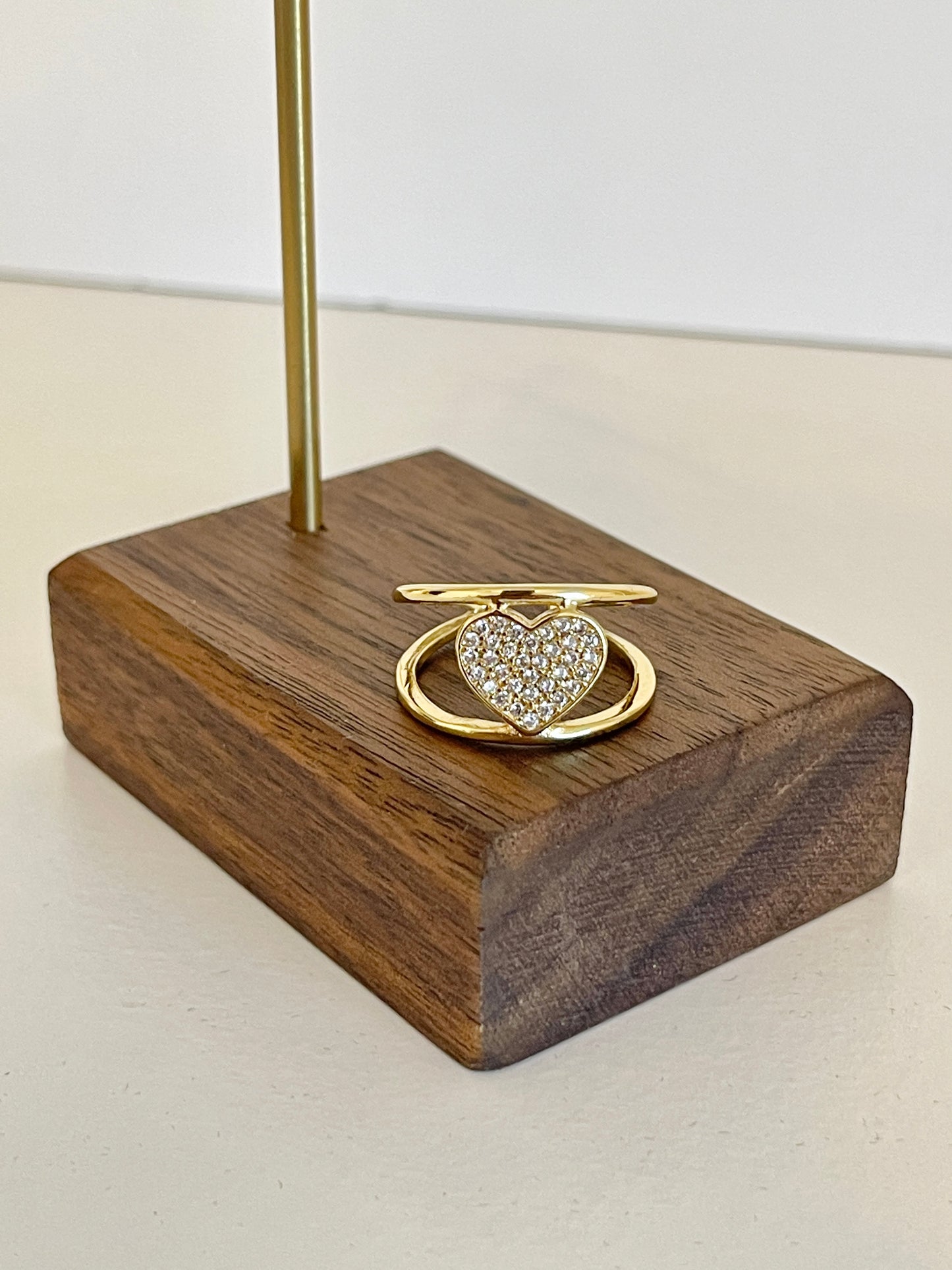 Chunky heart ring
